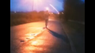 Nearly Caught Walking Naked In The Road