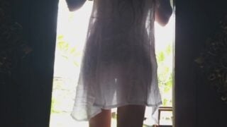 No Panties Fetish Public Without Panties N Transparent Wet Dress Public Flashing Among Bungalows