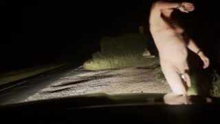 Noticed Car Just In Time, Naked In Public