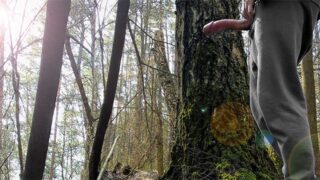 On The Way To School, Boy Masturbate In The Forest For His Subscribers