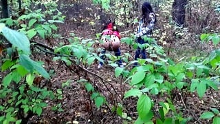 One Girl Pissed In The Forest And How The Second Girl Gave Her Cunnilingus