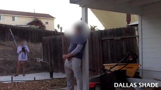 Outside Cock Flashing The Neighbor’s Wife! & She Starts Taking Photos Before He Comes Home!