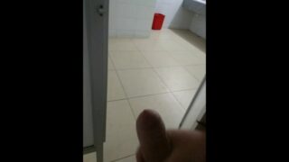 Public Toilets Jerk Off, Almost Caught! Perv