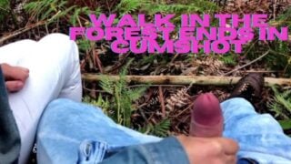 Ride With My Girlfriend In The Forest Ends In A Lot Of Cumshot