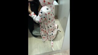 Risky Blowjob In A Public Dressing Room