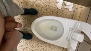 Running To Public Rest Stop Toilet Before I Accident Moaning With Strangers Around 4 Ohio