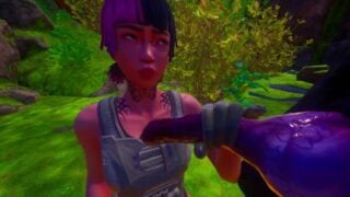 Slim Asian And Furry Werewolf Blowjob In The Forest
