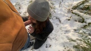 Snowjob Cute Teen In Forest