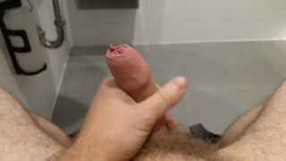 Stroking My Dick In The Mall Public Bathroom