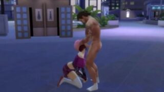Thai Girl Deepthroat And A Facial Cumshot In Public