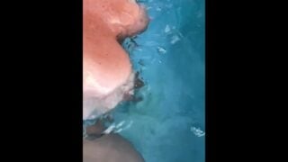 Topless Milf Tits Bouncing In Pool