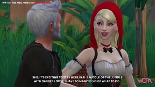 Trailer Little Red Riding Hood And The Hunter In The Middle Of The Forest