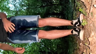 Wetting My Jeans Shorts In The Forest And Taking A Dip