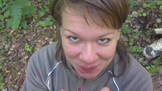 Wife Sucks In The Forest