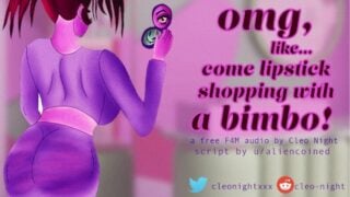 Will You Use This Sexy Lip Gloss Bimbo As Your Toy When She Asks To Fuck You At The Mall?