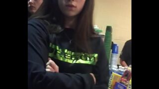 Candid Cutie With The Booty Watch Straight Into Camera!!!