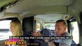 Femalefaketaxi Driver Recieves A Facial For A Fare