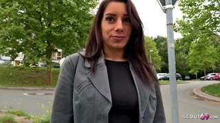 German Scout – Saggy Boobs Teen Seduce to Fuck at Street Casting in Germany