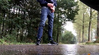 Stopped My Car, and Shoot My Cum on the Street