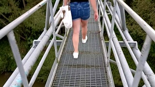 Blonde Girl Perfect Public Risky Sucking With Cum In Eye