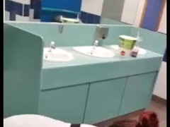 Fuck her in cenima toilet while her man outside waiting