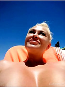 Wife gets naked on the beach