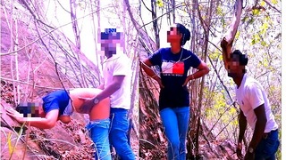 Risky Quick Public Sex In Jangal With Big Tits Girlfriend