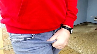 Male Desperation & Public Pissing! Waiting for my Train and Need to Pee so badly!