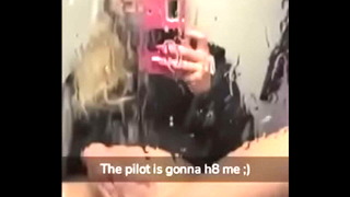 Slut squirts on airplane
