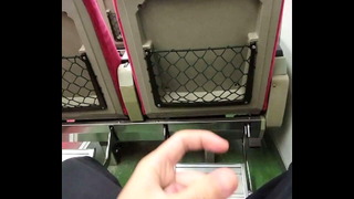 Cum on train