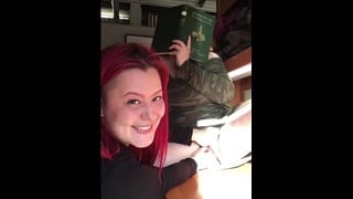Real Amateur Lesbians in Library