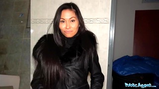 Sexy Japanese Beauty Fucked in Public Toilet