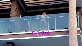 Spying on My Neighbor’s Private Balcony Session