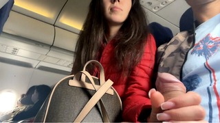 Risky Public Jerking Off On A Plane Full Of People – Public Dick Flashing