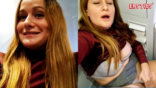 Ersties – Sally B masturbates in the airplane toilet
