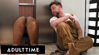 ADULT TIME – Pervy Maintenance Man Fucks August Skye While She’s STUCK IN THE ELEVATOR!