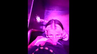 Had my girlfriend suck my cock while we were in the elevator
