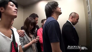 Stuck in Elevator Maika and Aoi Miyama – More at caribbeanco