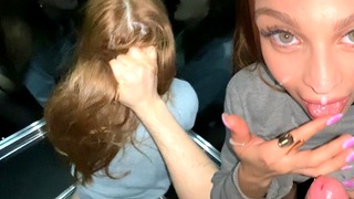 I fuck my NEIGHBOR stucked in the ELEVATOR and ends with her face full of cum | Argentina