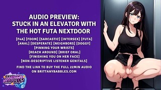 Audio Preview: Stuck In An Elevator With The Hot Futa Nextdoor