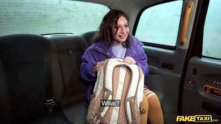 Fake Taxi MILF offers her SHAVEN pussy to pay for her ride