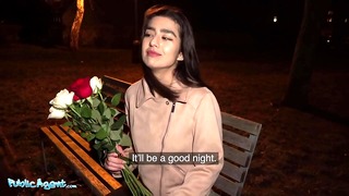 Public Agent Aaeysha gets fucked on Valentines Day in a hotel room