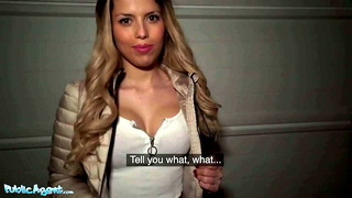 Public Agent Lost Spanish Babe Macarena Lewis Fucked in Garage