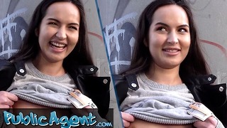 Public Agent – Cute Russian college student talked into fucking outside