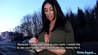 Public Agent Cheating big boobs Brit deepthroats thick cock