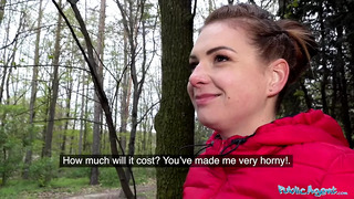 Public Agent Fuck and facial for hot cute cheating minx Mila
