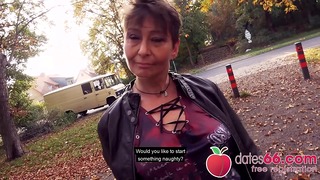 UGLY and OLD – MILF, almost GRANNY public fuck & no regrets Rubina dates66.com