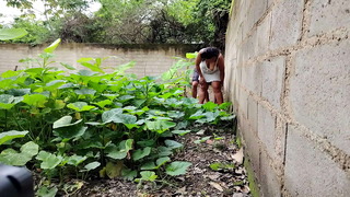 We almost got caught fucking a Mexican neighbor outdoors