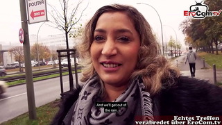 Busty inked German woman pick up online for outdoor Sex