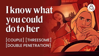 Fucking my best friend's hot girlfriend | Backseat car sex | Homemade girlfriend sharing DP